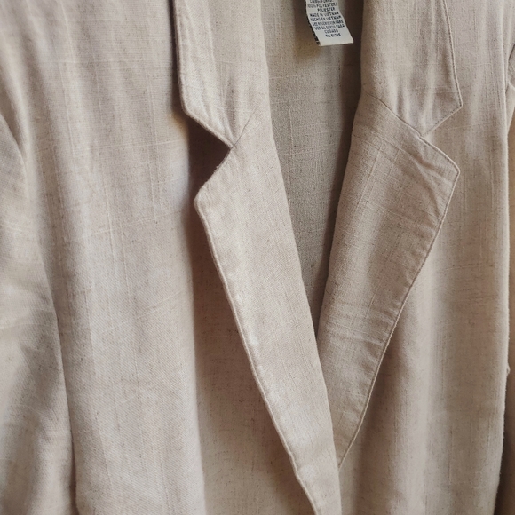 Vintage Sag Harbor Petite Linen Blazer - Picture 4 of 4